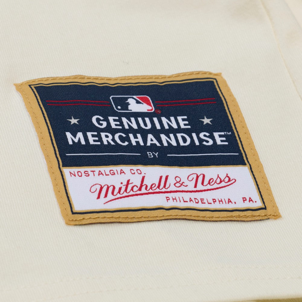 Cincinnati Reds Mitchell & Ness Women's Boyfriend Raglan T-Shirt - Cream - Mitchell & Ness on Sale