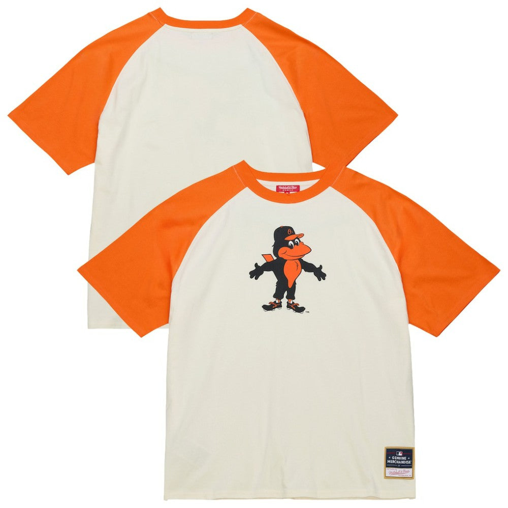 Baltimore Orioles Mitchell & Ness Women's Boyfriend Raglan T-Shirt - Cream - Mitchell & Ness Discount