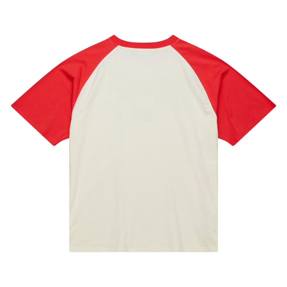Boston Red Sox Mitchell & Ness Women's Boyfriend Raglan T-Shirt - Cream - Mitchell & Ness Discount