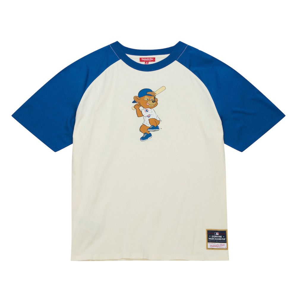 Chicago Cubs Mitchell & Ness Women's Boyfriend Raglan T-Shirt - Cream - Mitchell & Ness Lifestyle