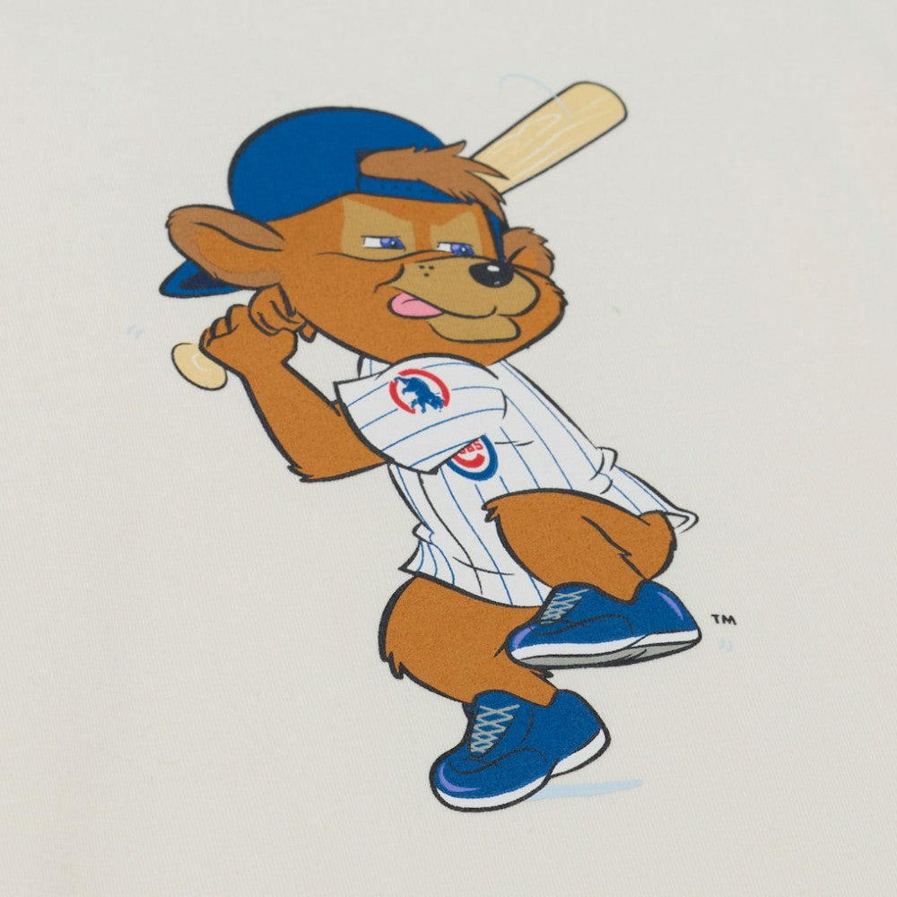 Chicago Cubs Mitchell & Ness Women's Boyfriend Raglan T-Shirt - Cream - Mitchell & Ness Lifestyle