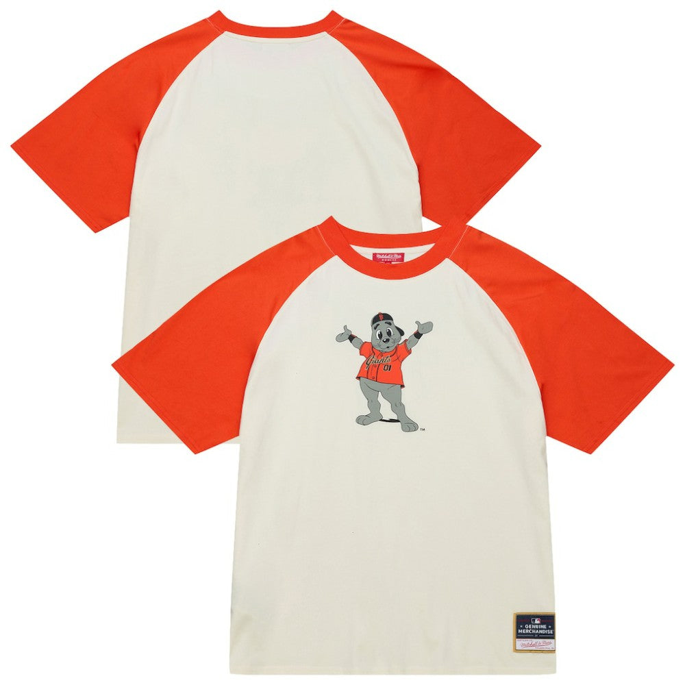San Francisco Giants Mitchell & Ness Women's Boyfriend Raglan T-Shirt - Cream - Mitchell & Ness Discount