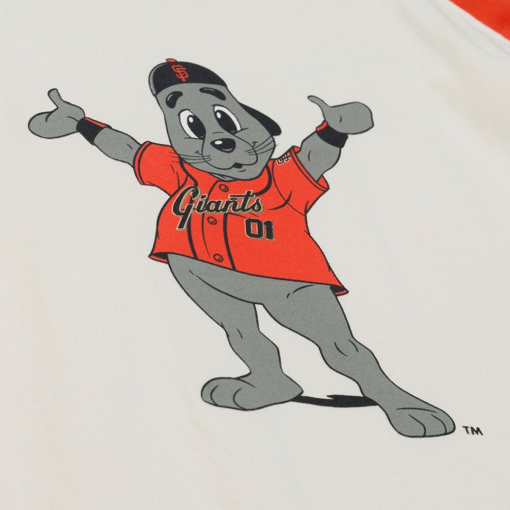 San Francisco Giants Mitchell & Ness Women's Boyfriend Raglan T-Shirt - Cream - Mitchell & Ness Discount