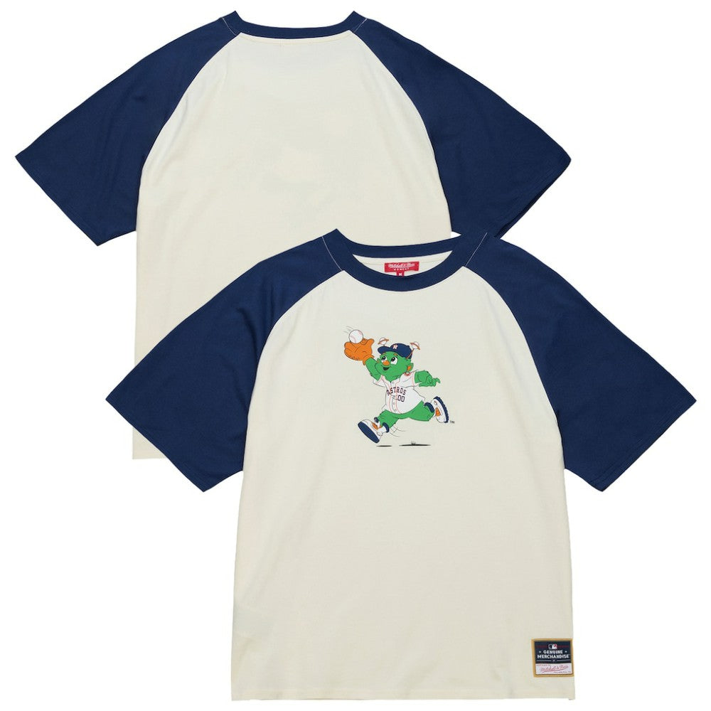 Houston Astros Mitchell & Ness Women's Boyfriend Raglan T-Shirt - Cream - Mitchell & Ness Online
