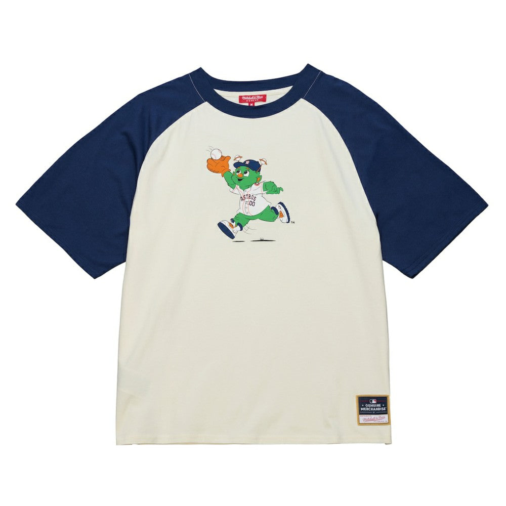 Houston Astros Mitchell & Ness Women's Boyfriend Raglan T-Shirt - Cream - Mitchell & Ness Online