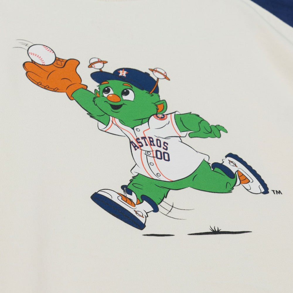 Houston Astros Mitchell & Ness Women's Boyfriend Raglan T-Shirt - Cream - Mitchell & Ness Online