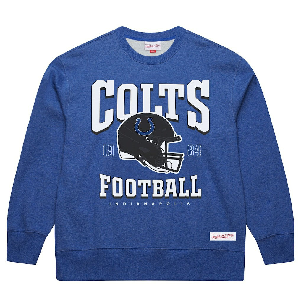 Mitchell & Ness Indianapolis Colts Indiana Nights Helmet Sweatshirt Royal