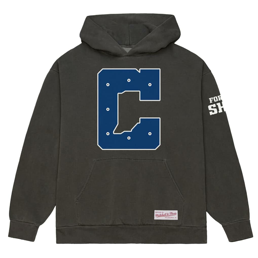 Mitchell & Ness Indianapolis Colts Indiana Nights State C Fleece Hoodie Charcoal