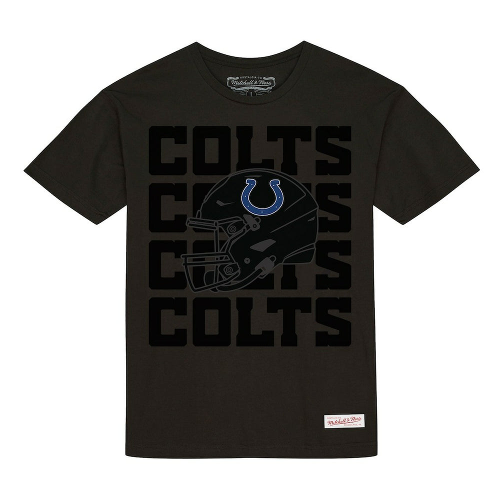 Mitchell & Ness Indianapolis Colts Indiana Nights Throw It Back Heritage T-Shirt Black