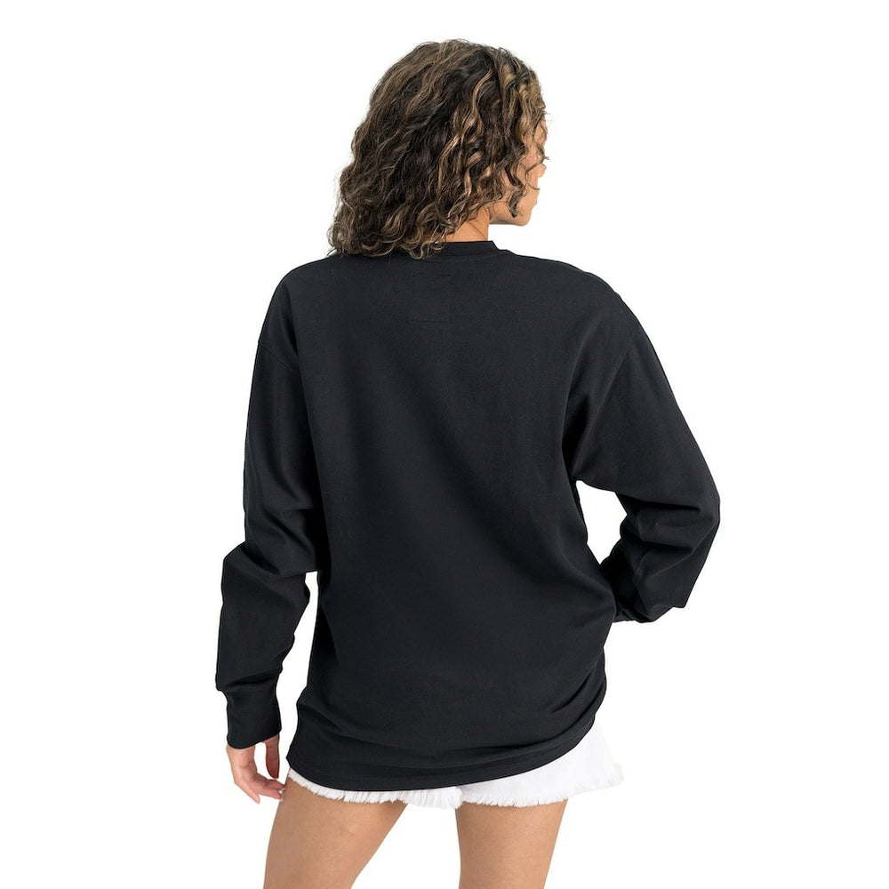 Miami Dolphins Gameday Couture Women's Oversized Long Sleeve T-Shirt Black