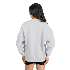 San Francisco 49ers Gameday Couture Women's Home Turf Oversized Premium Fleece Pullover Sweatshirt Ash