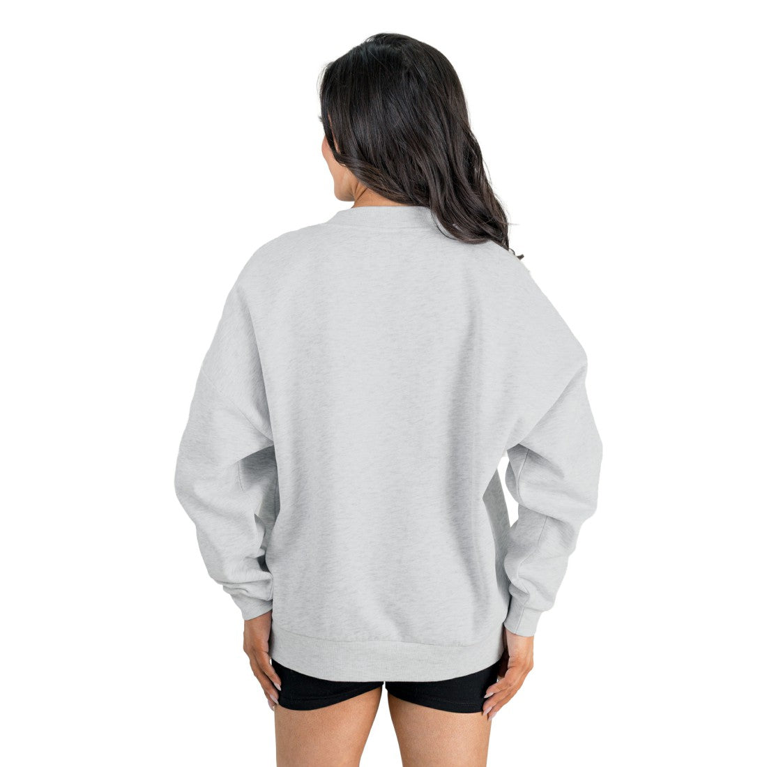 Houston Texans Gameday Couture Women's Home Turf Oversized Premium Fleece Pullover Sweatshirt Ash