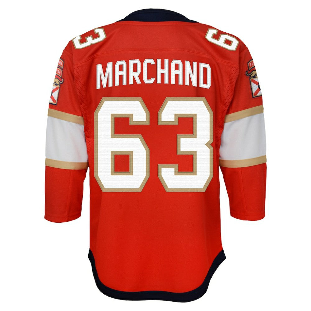 Brad Marchand Florida Panthers Outerstuff Youth Premier Player Jersey - Red - NHL 203319986