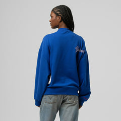 Atlanta Braves Mitchell & Ness Women's Cooperstown Collection Crewneck Sweatshirt - Royal - Mitchell & Ness on Sale