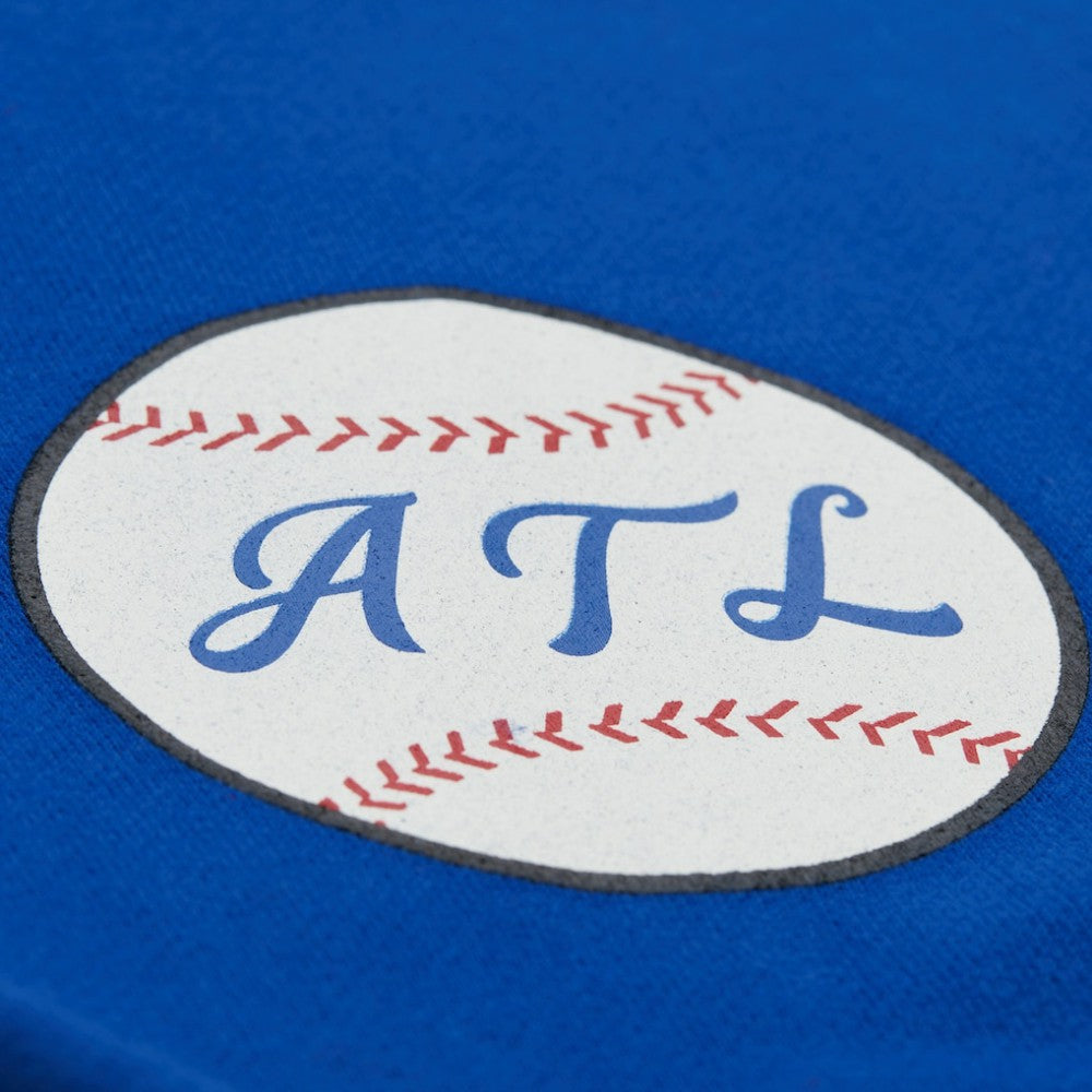 Atlanta Braves Mitchell & Ness Women's Cooperstown Collection Crewneck Sweatshirt - Royal - Mitchell & Ness on Sale
