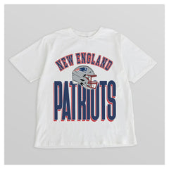 New England Patriots Gameday Couture Women's Oversized Classic Fierce Focus T-Shirt White