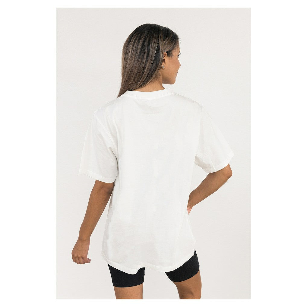 Baltimore Ravens Gameday Couture Women's Oversized Classic Fierce Focus T-Shirt White