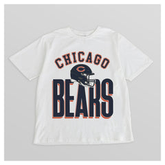 Chicago Bears Gameday Couture Women's Oversized Classic Fierce Focus T-Shirt White