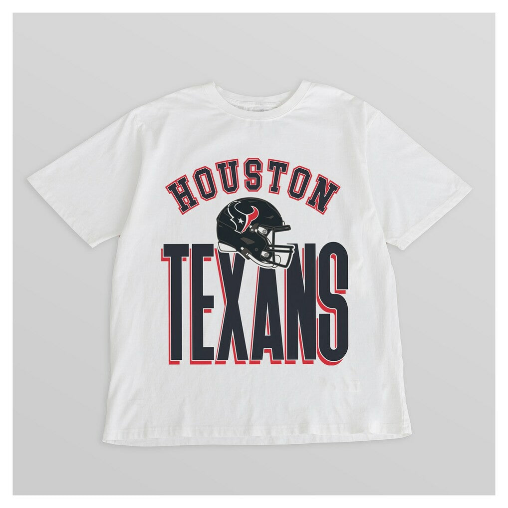 Houston Texans Gameday Couture Women's Oversized Classic Fierce Focus T-Shirt White