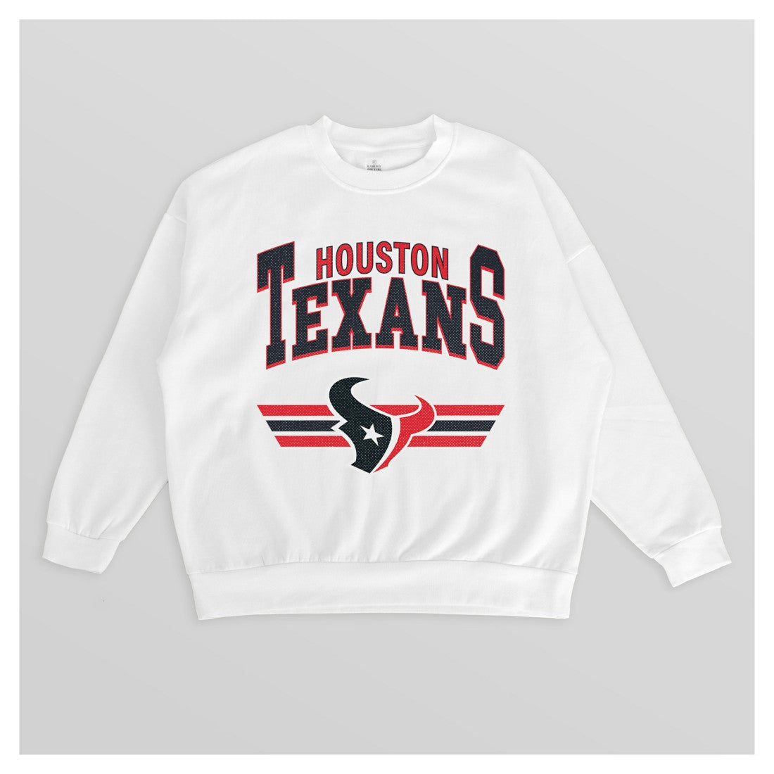 Houston Texans Gameday Couture Women's Swift Strike Premium Oversized Fleece Pullover Sweatshirt White