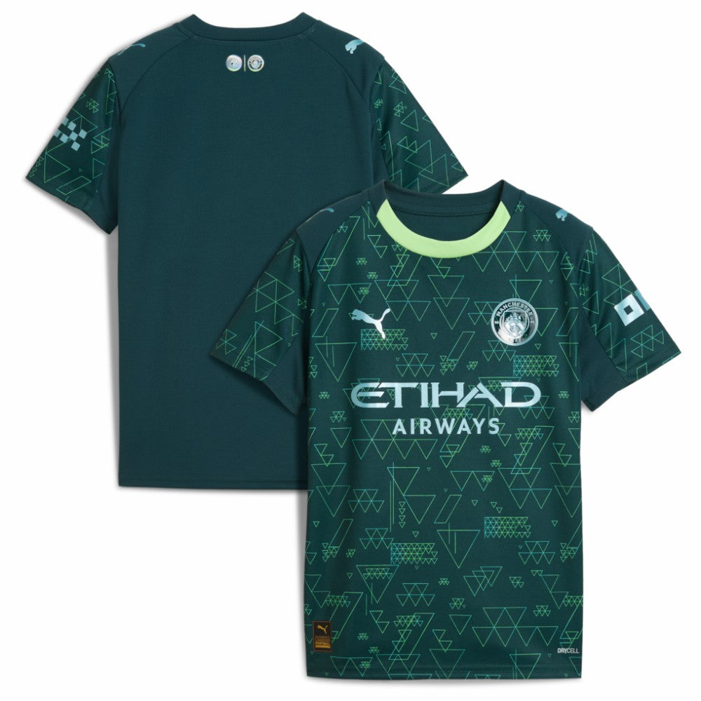 Manchester City x EA SPORTS FC Youth 2025/26 Fourth Jersey Green - Puma
