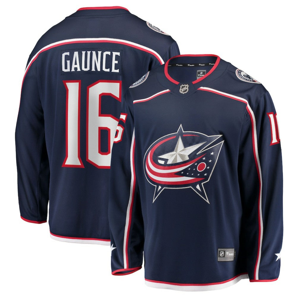 Brendan Gaunce Columbus Blue Jackets Fanatics Home Breakaway Jersey - Navy - NHL 203322872