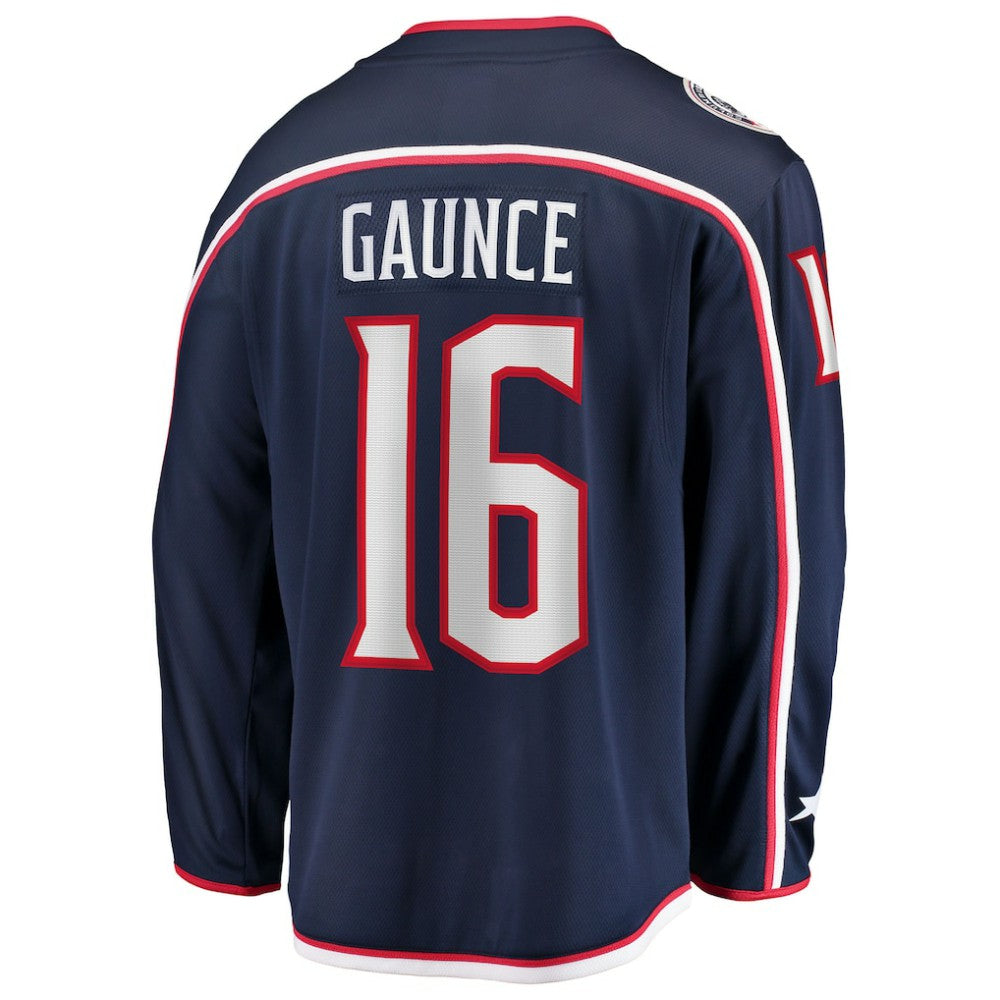 Brendan Gaunce Columbus Blue Jackets Fanatics Home Breakaway Jersey - Navy - NHL 203322872