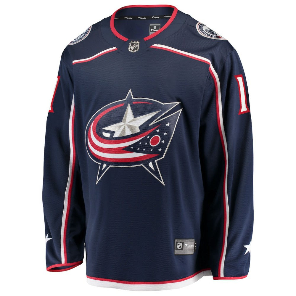 Miles Wood Columbus Blue Jackets Fanatics Home Breakaway Jersey - Navy - NHL 203322874