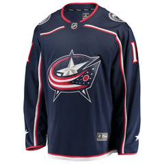 Miles Wood Columbus Blue Jackets Fanatics Home Breakaway Jersey - Navy - NHL 203322874