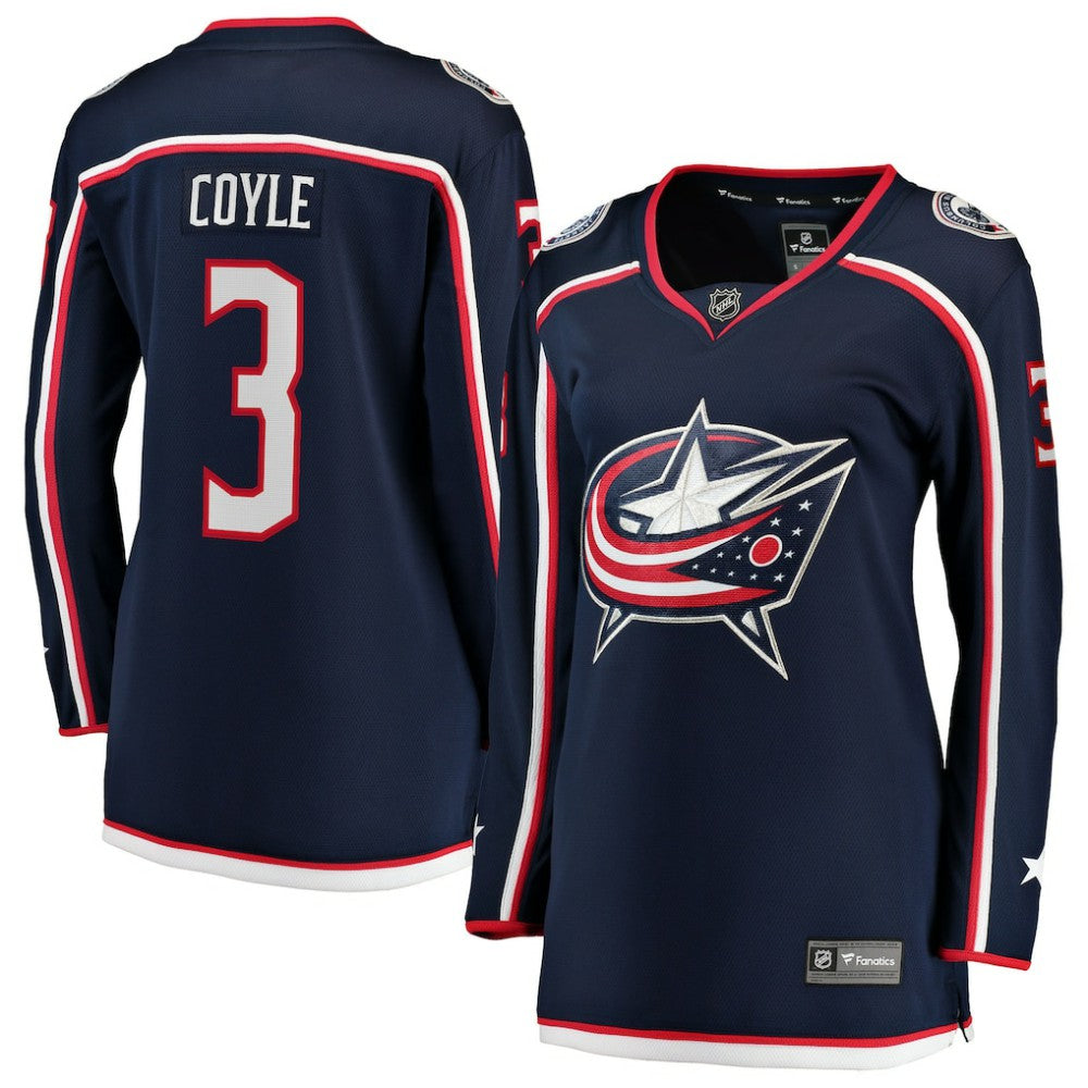 Charlie Coyle Columbus Blue Jackets Fanatics Women's Home Breakaway Jersey - Navy - NHL 203322903