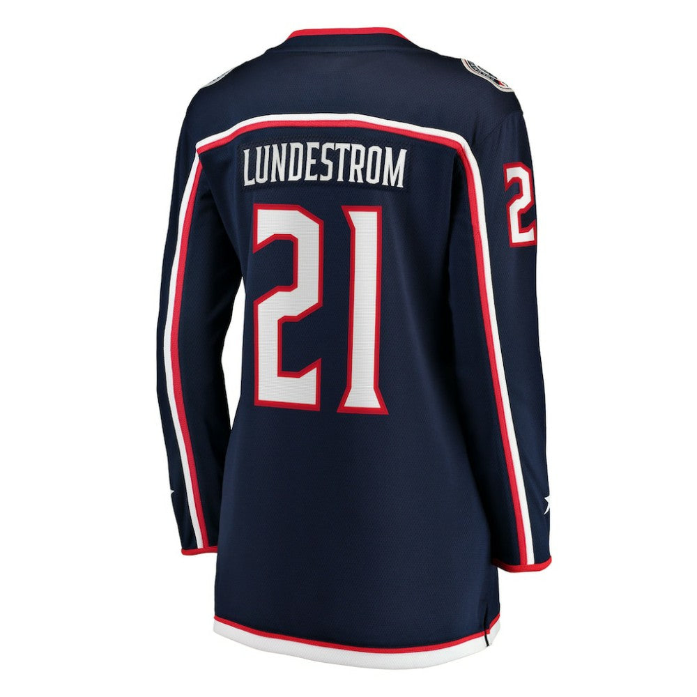 Isac Lundestrom Columbus Blue Jackets Fanatics Women's Home Breakaway Jersey - Navy - NHL 203322911