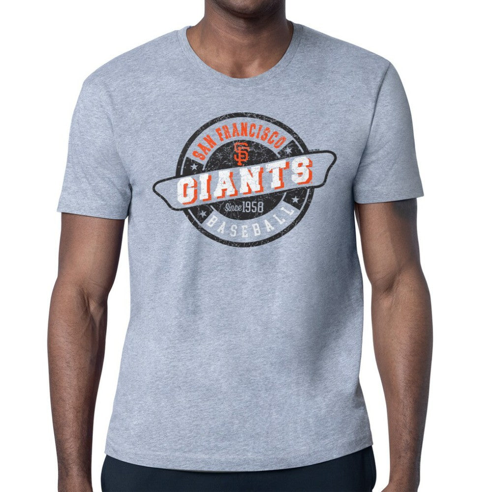 San Francisco Giants Starter Route 66 Team Logo T-Shirt - Heather Gray - MLB Online