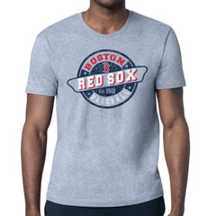 Boston Red Sox Starter Route 66 Team Logo T-Shirt - Heather Gray - MLB on Sale