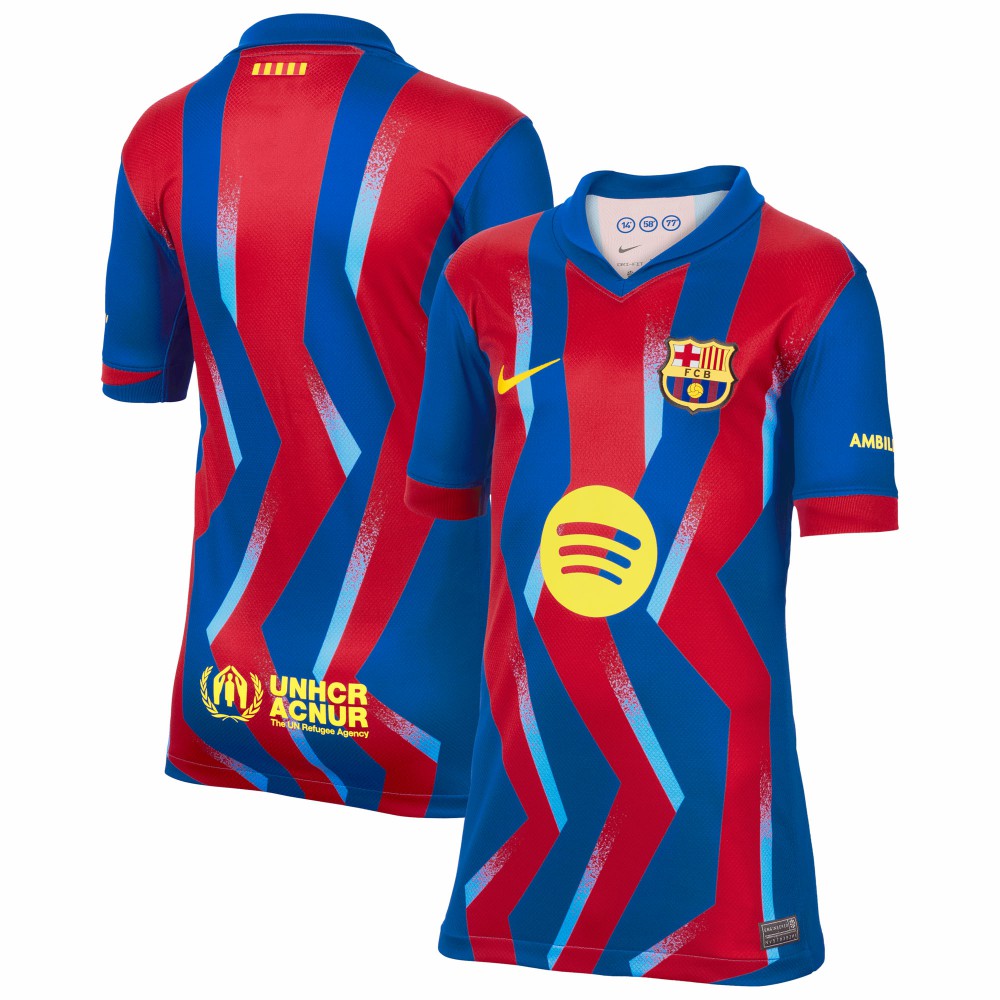 Barcelona Youth 2025/26 Fourth Replica Jersey Blue - Nike for sale