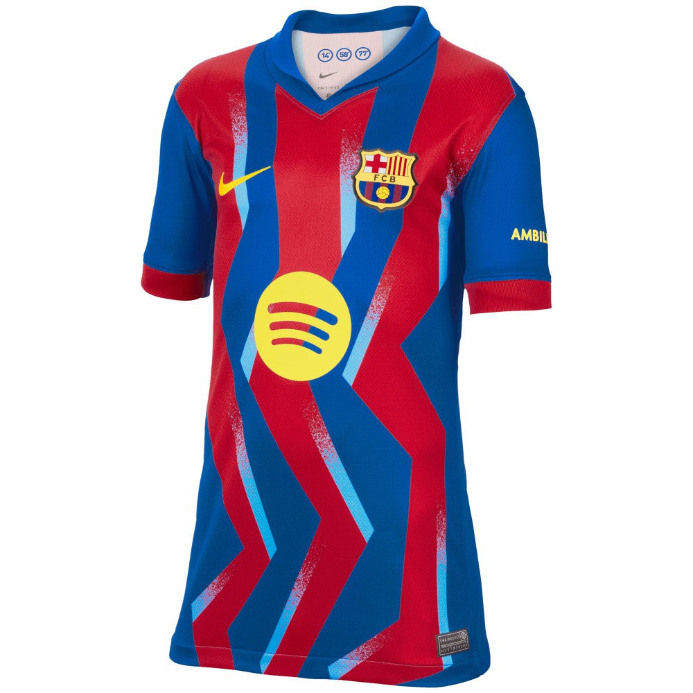 Barcelona Youth 2025/26 Fourth Replica Jersey Blue - Nike for sale