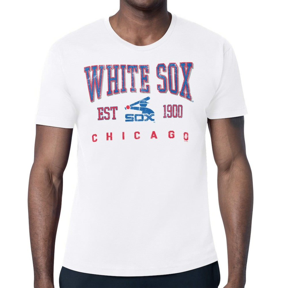 Chicago White Sox Starter Distressed Logo T-Shirt - White - MLB Online