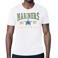 Seattle Mariners Starter Distressed Logo T-Shirt - White - MLB Online