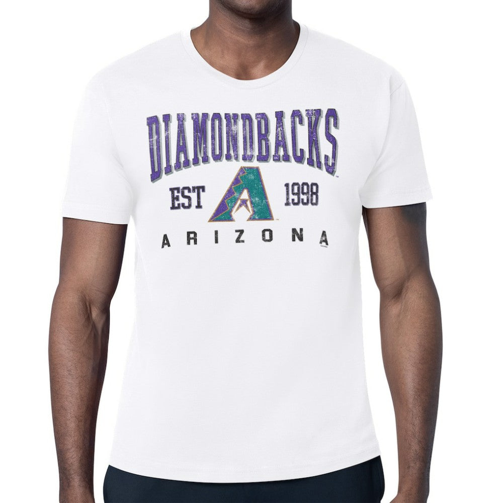 Arizona Diamondbacks Starter Distressed Logo T-Shirt - White - MLB Online