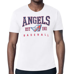 Los Angeles Angels Starter Distressed Logo T-Shirt - White - MLB on Sale