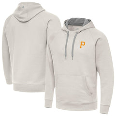 Pittsburgh Pirates Antigua Victory Pullover Hoodie - Cream - MLB Lifestyle