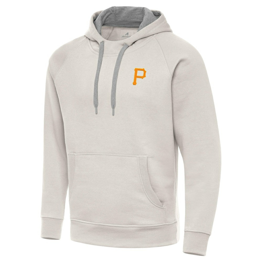 Pittsburgh Pirates Antigua Victory Pullover Hoodie - Cream - MLB Lifestyle