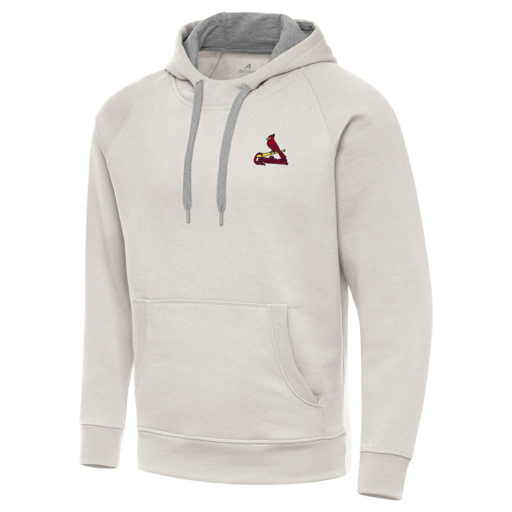 St. Louis Cardinals Antigua Victory Pullover Hoodie - Cream - MLB Lifestyle