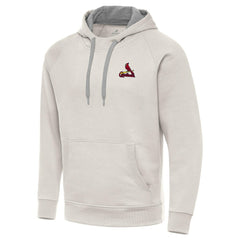 St. Louis Cardinals Antigua Victory Pullover Hoodie - Cream - MLB Lifestyle