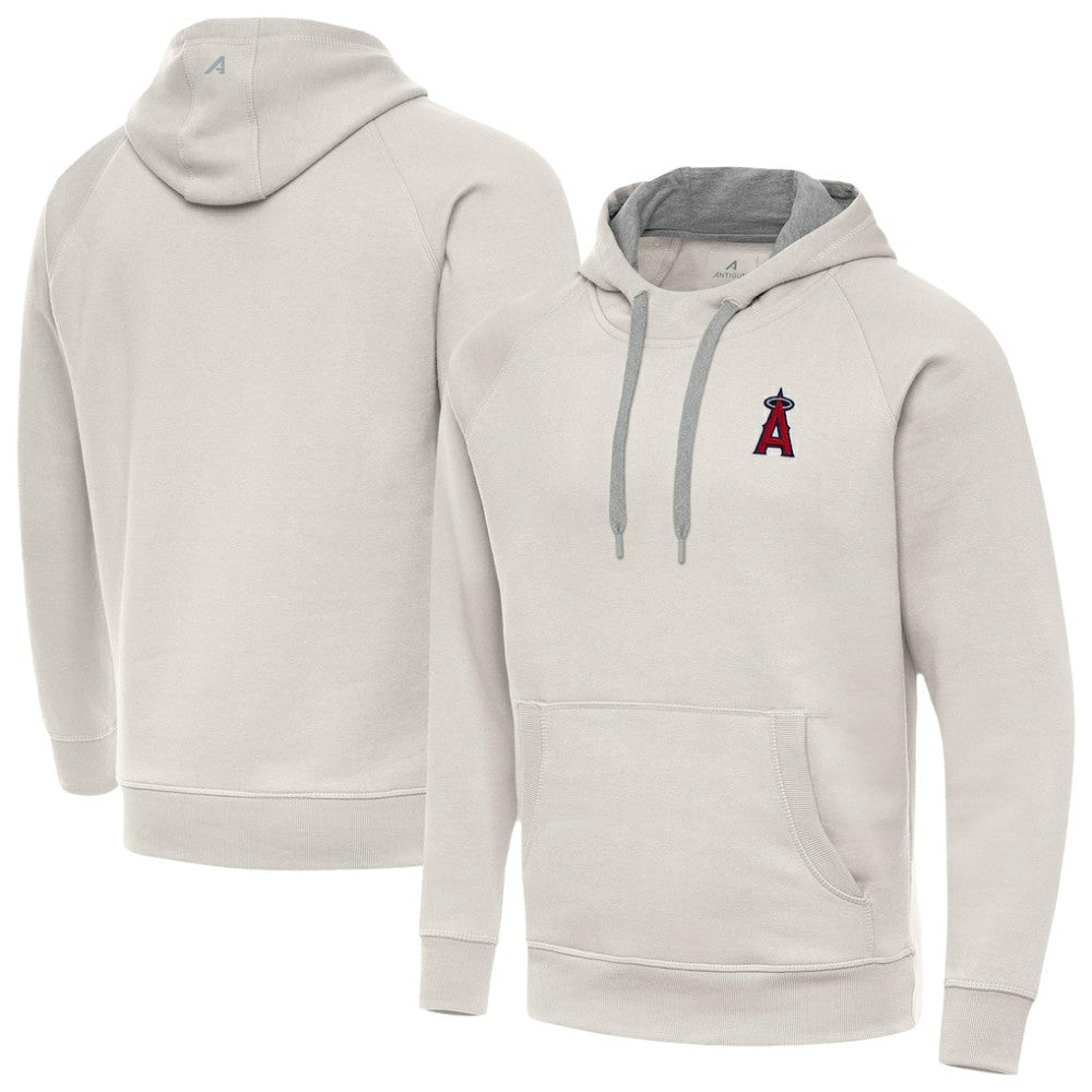 Los Angeles Angels Antigua Victory Pullover Hoodie - Cream - MLB Online