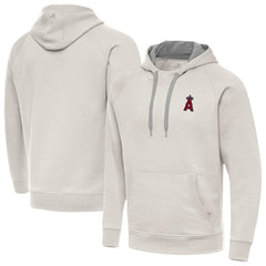 Los Angeles Angels Antigua Victory Pullover Hoodie - Cream - MLB Online