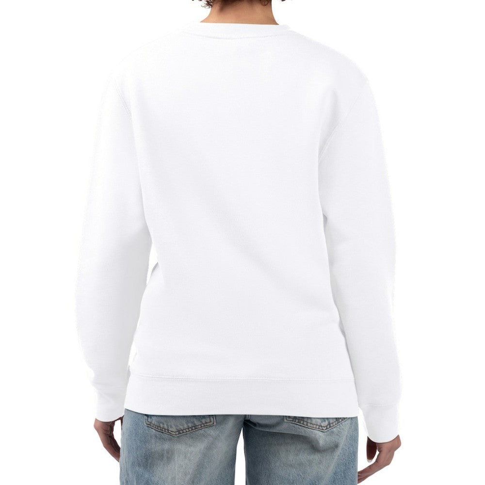 Milwaukee Brewers Starter Women's Poster Print Team Fleece Pullover Sweatshirt - White - MLB Lifestyle