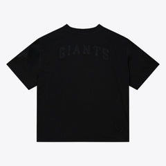 San Francisco Giants Mitchell & Ness Women's Cooperstown Collection Phantom Cropped T-Shirt - Black - Mitchell & Ness Lifestyle