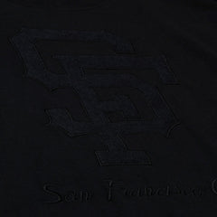 San Francisco Giants Mitchell & Ness Women's Cooperstown Collection Phantom Cropped T-Shirt - Black - Mitchell & Ness Lifestyle