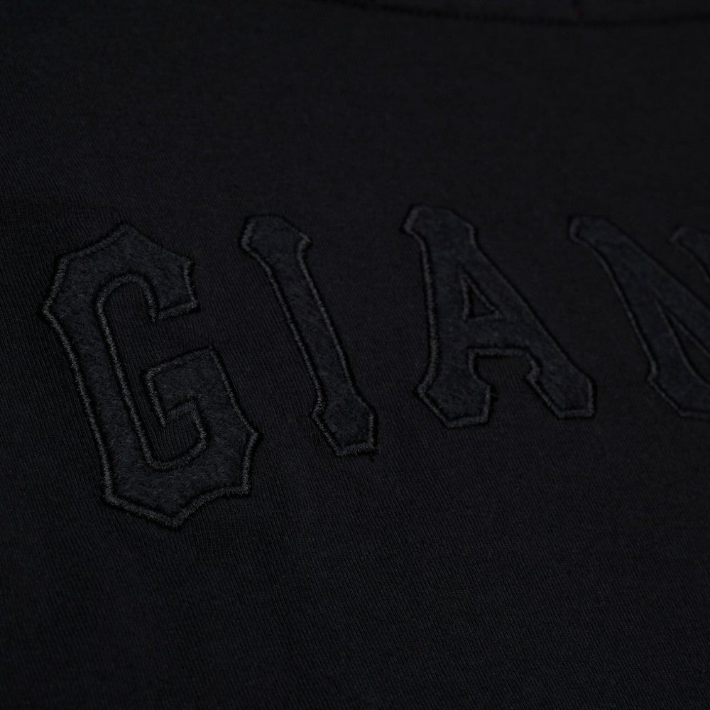 San Francisco Giants Mitchell & Ness Women's Cooperstown Collection Phantom Cropped T-Shirt - Black - Mitchell & Ness Lifestyle