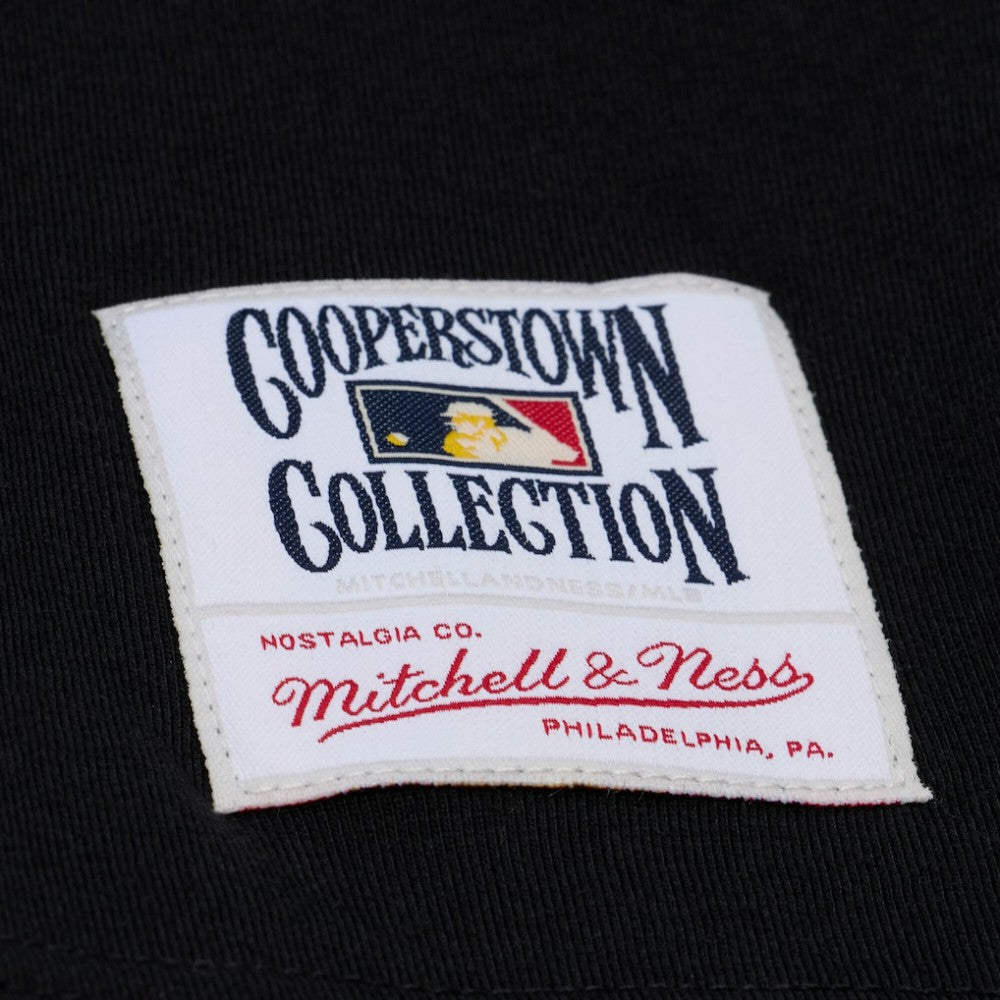 Philadelphia Phillies Mitchell & Ness Women's Cooperstown Collection Phantom Cropped T-Shirt - Black - Mitchell & Ness Online